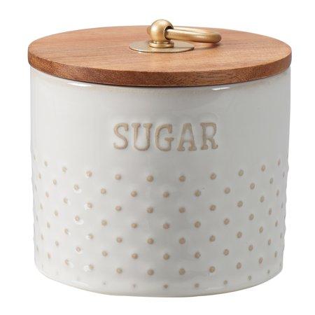 Better Homes & Gardens Modern Farmhouse 11 Oz. Mix & Match Dotted Sugar Canister