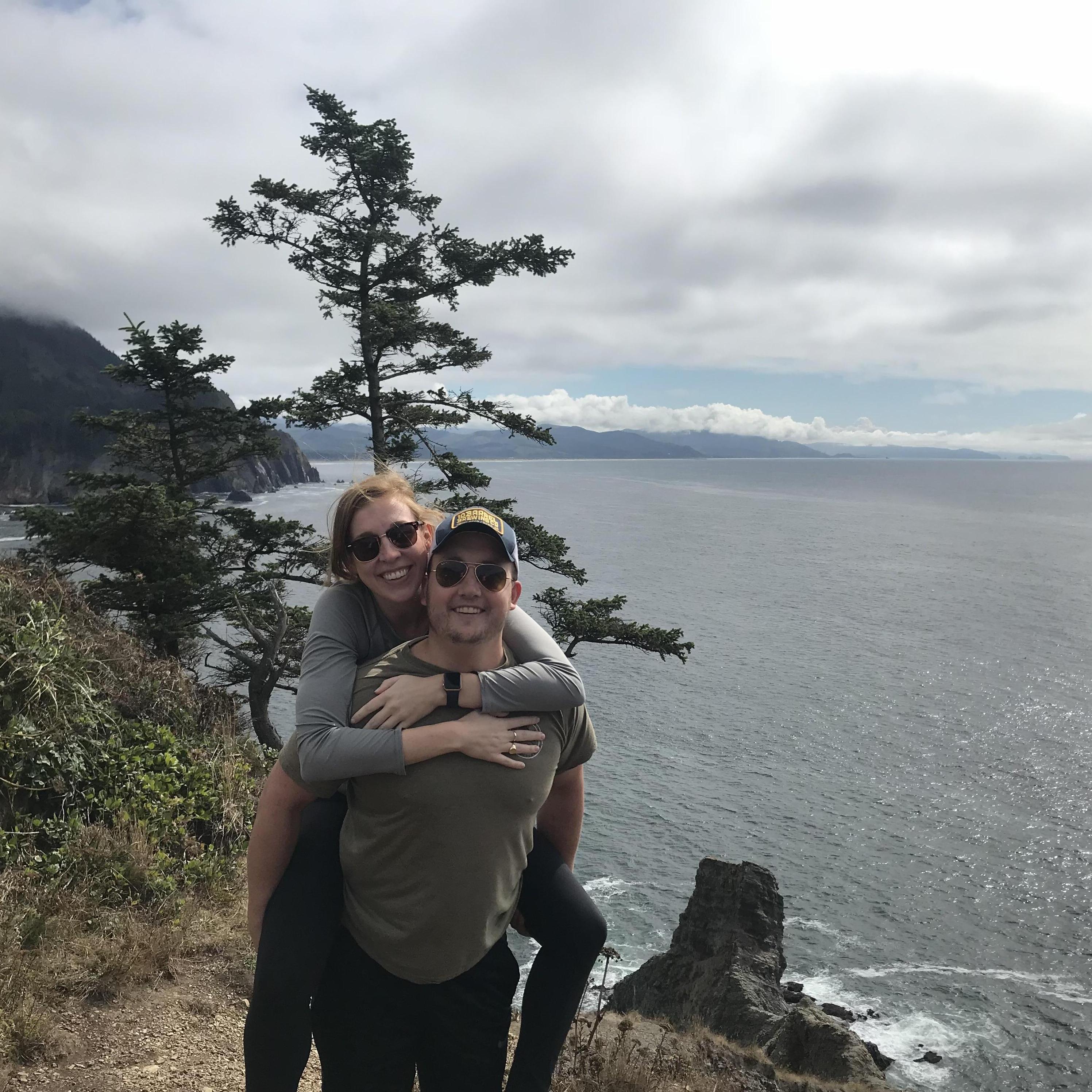 Hiking on the Oregon coast