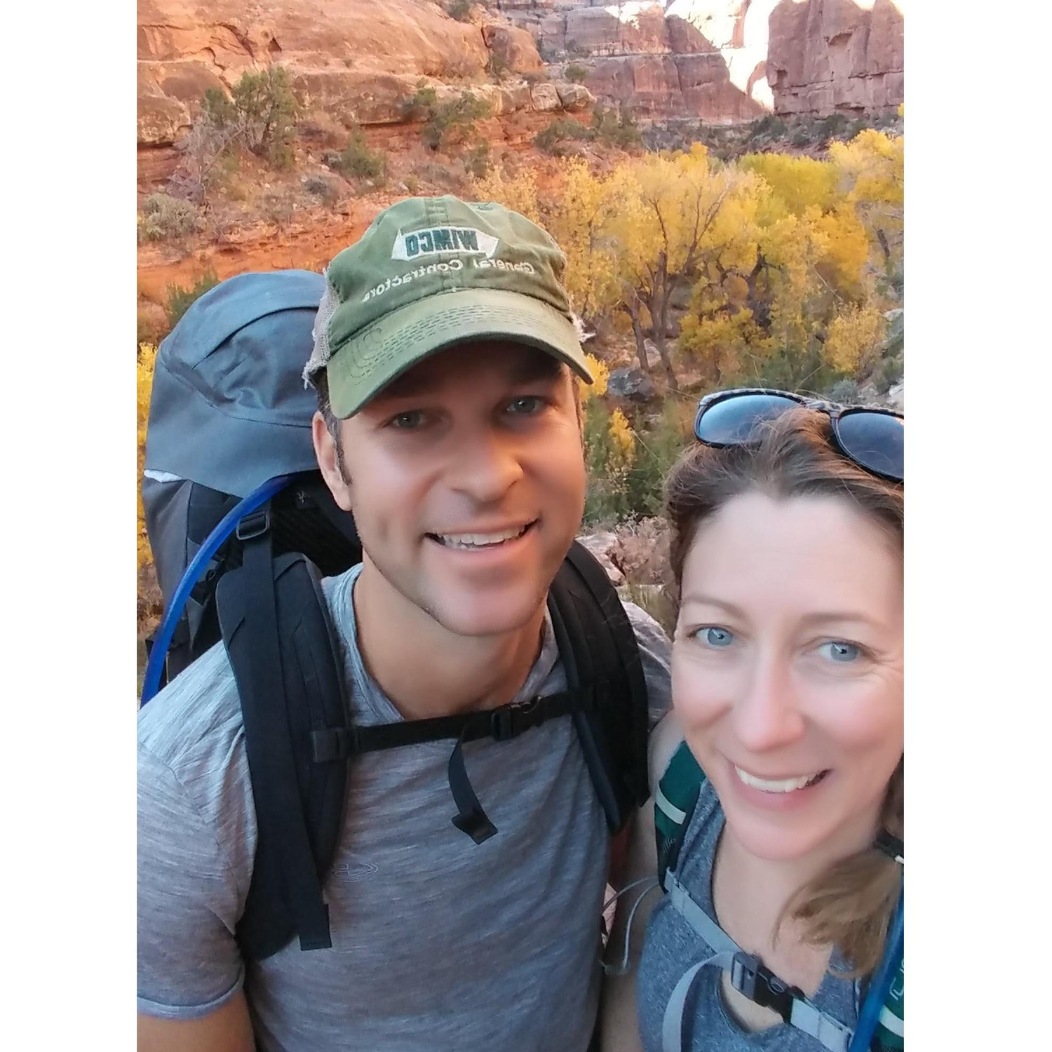 Backpacking Fish and Owl Creek in Cedar Mesa, Utah.