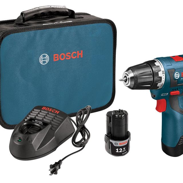 Bosch 12-Volt Max Brushless 3/8-Inch Drill/Driver Kit PS32-02 with 2 Lithium-Ion Batteries, 12V Charger and Carrying Case