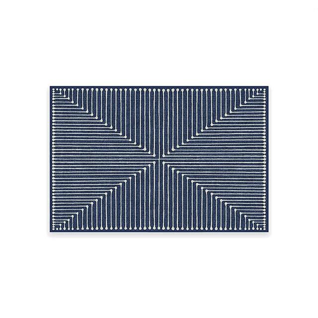 Ruggable x Jonathan Adler – Inkdrop Lapis Blue – Machine Washable Area Rug – Pet & Child Friendly – Stain & Water Resistant – Non-Slip – 2'x3'