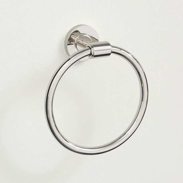 Brooklyn Towel Ring, Polished Nickel