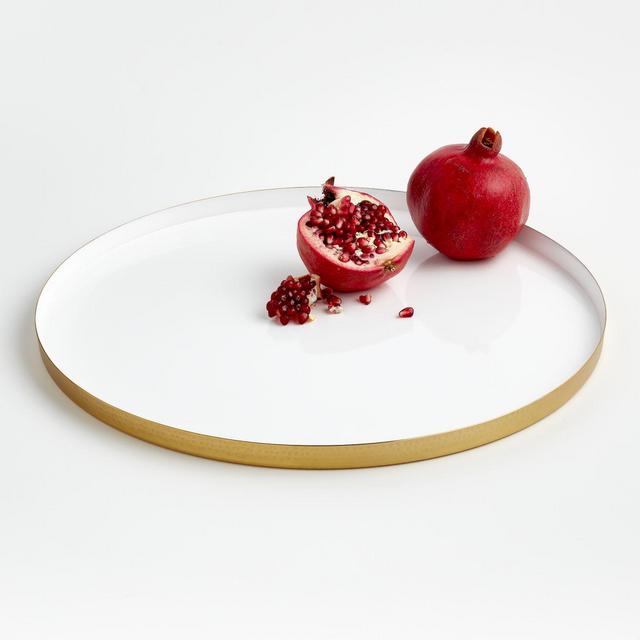 Pheline Hammered Brass Tray