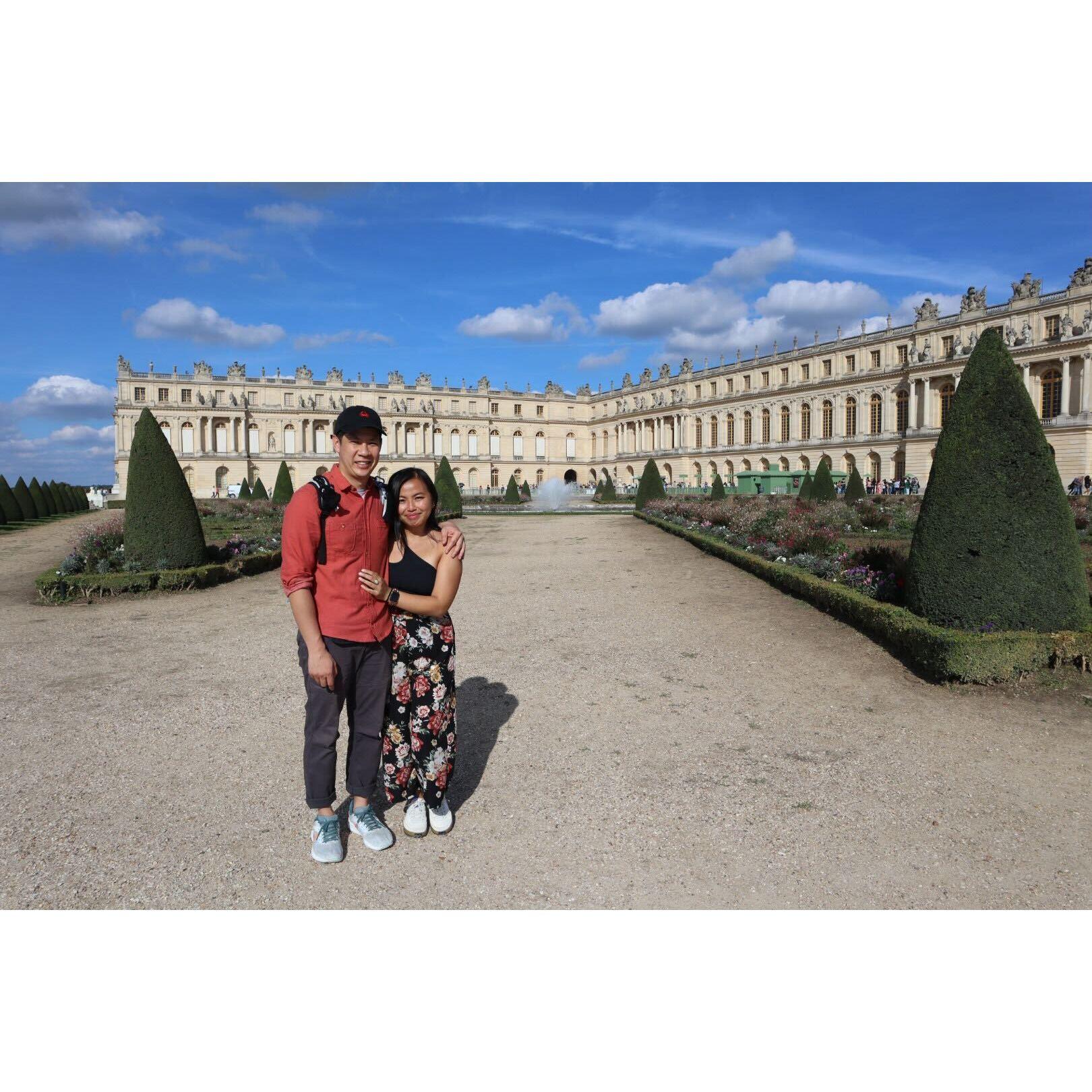 Outside the Palace of Versailles