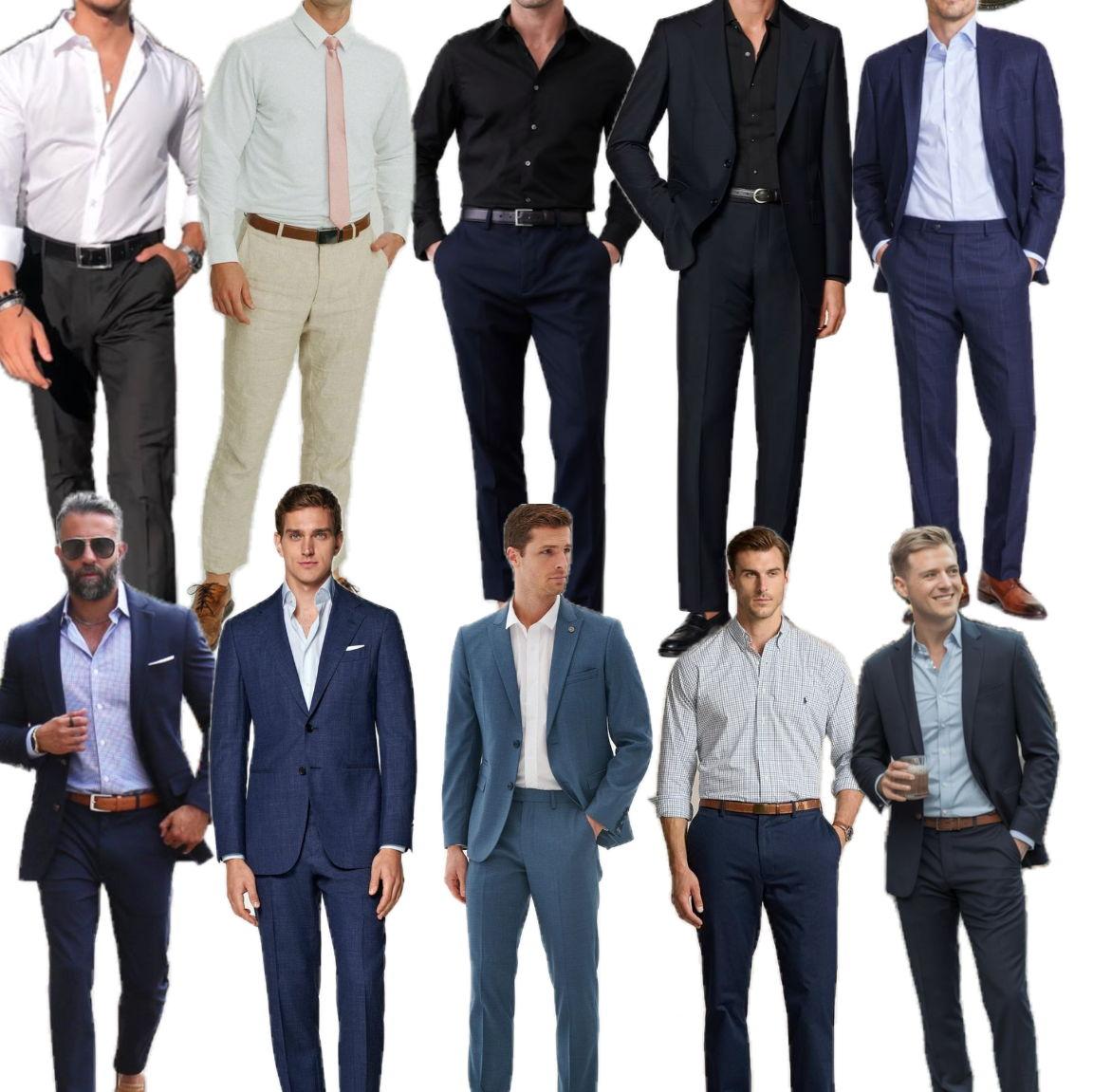 Gentlemen, DO wear: Dress pants or khakis, button up shirts, with or without jacket. Dress shoes or loafers.