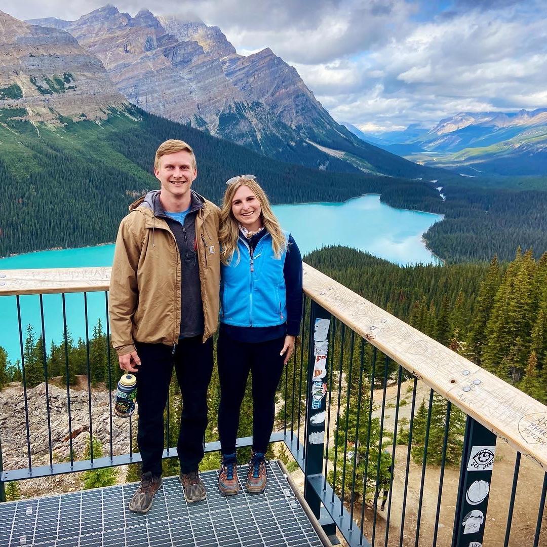 Beautiful views of Peyto Lake in BANFF Canada along the Icefields parkway!