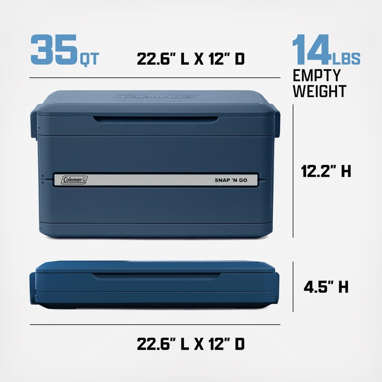 Coleman, Snap 'N Go 35-Quart Collapsible Hard Cooler | Zola