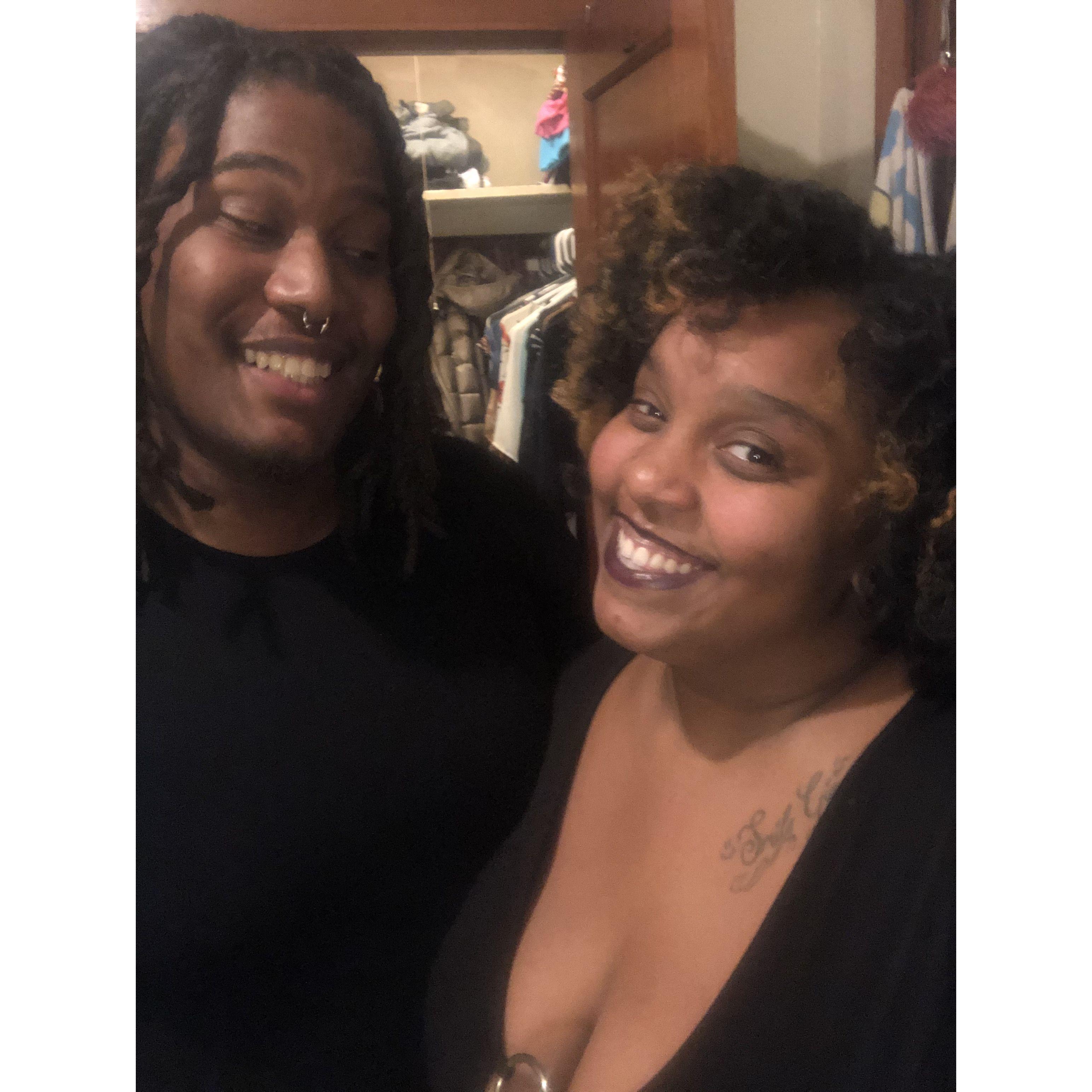 Friend celebrating New Years 2019 together