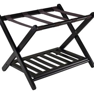 Winsome Wood Reese Luggage Rack with Shelf