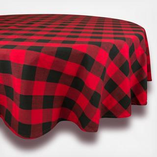 Buffalo Check Round Tablecloth
