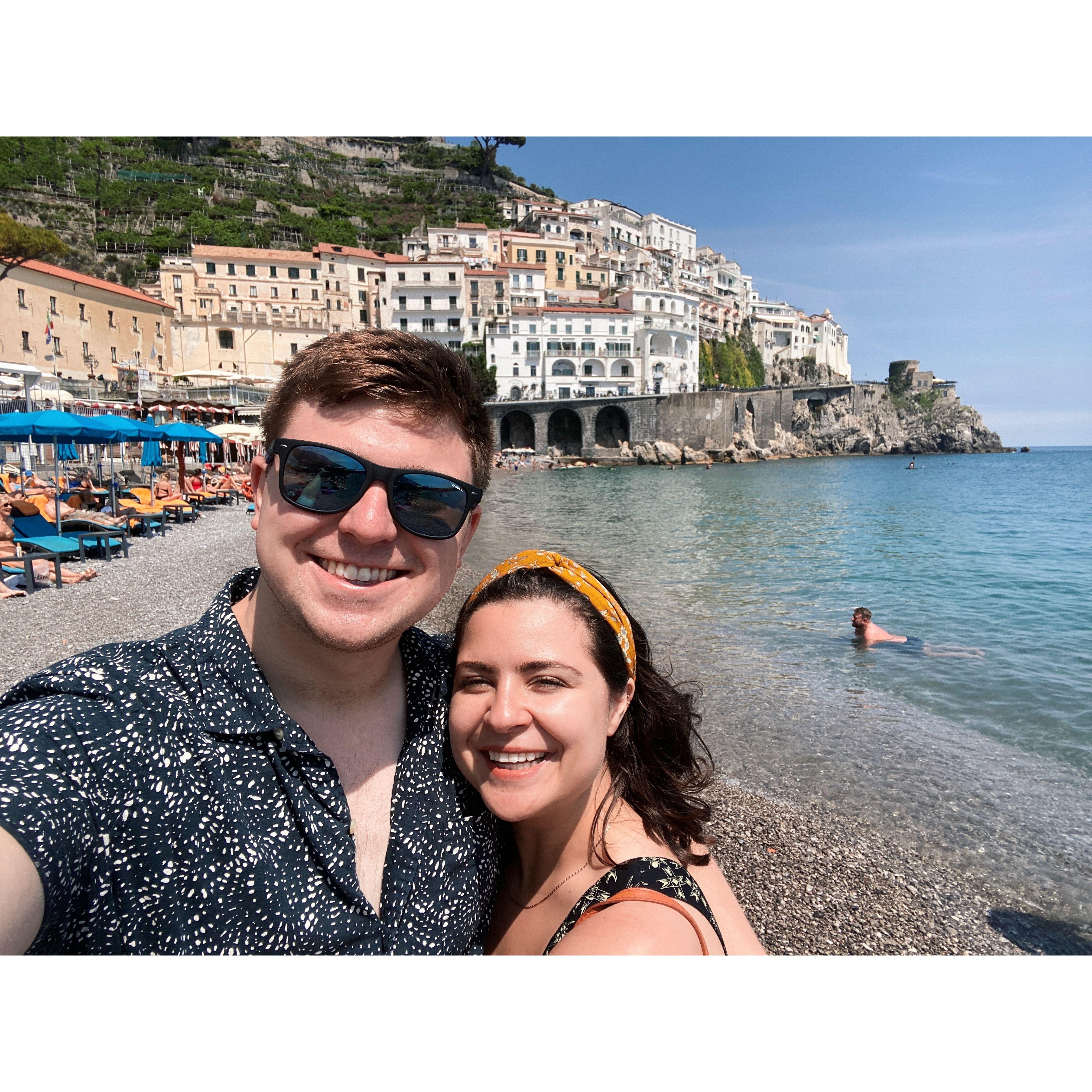 We rented a motorbike and zoomed up and down the Amalfi coast - definitely a bucket list item!