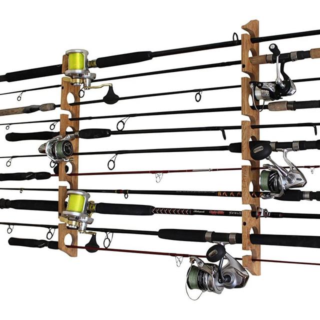 Rush Creek Creations Fishing Rod/Pole Storage Wall/Ceiling Rack