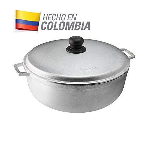 IMUSA USA GAU-80506W Traditional Colombian (Dutch Oven) for Cooking and Serving Caldero, 6.9 Quart