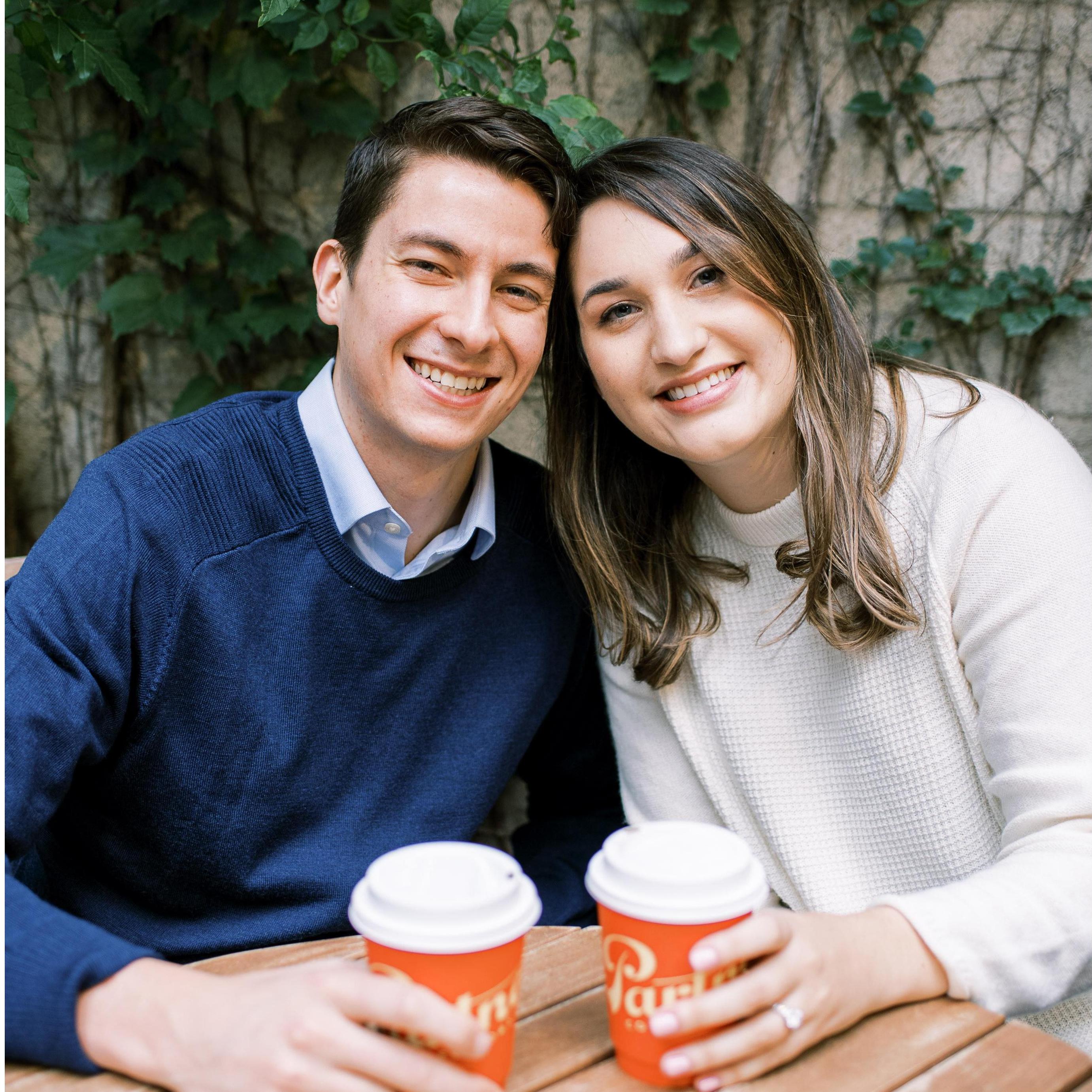 From our engagement shoot at Partners Coffee in Long Island City, NYC.