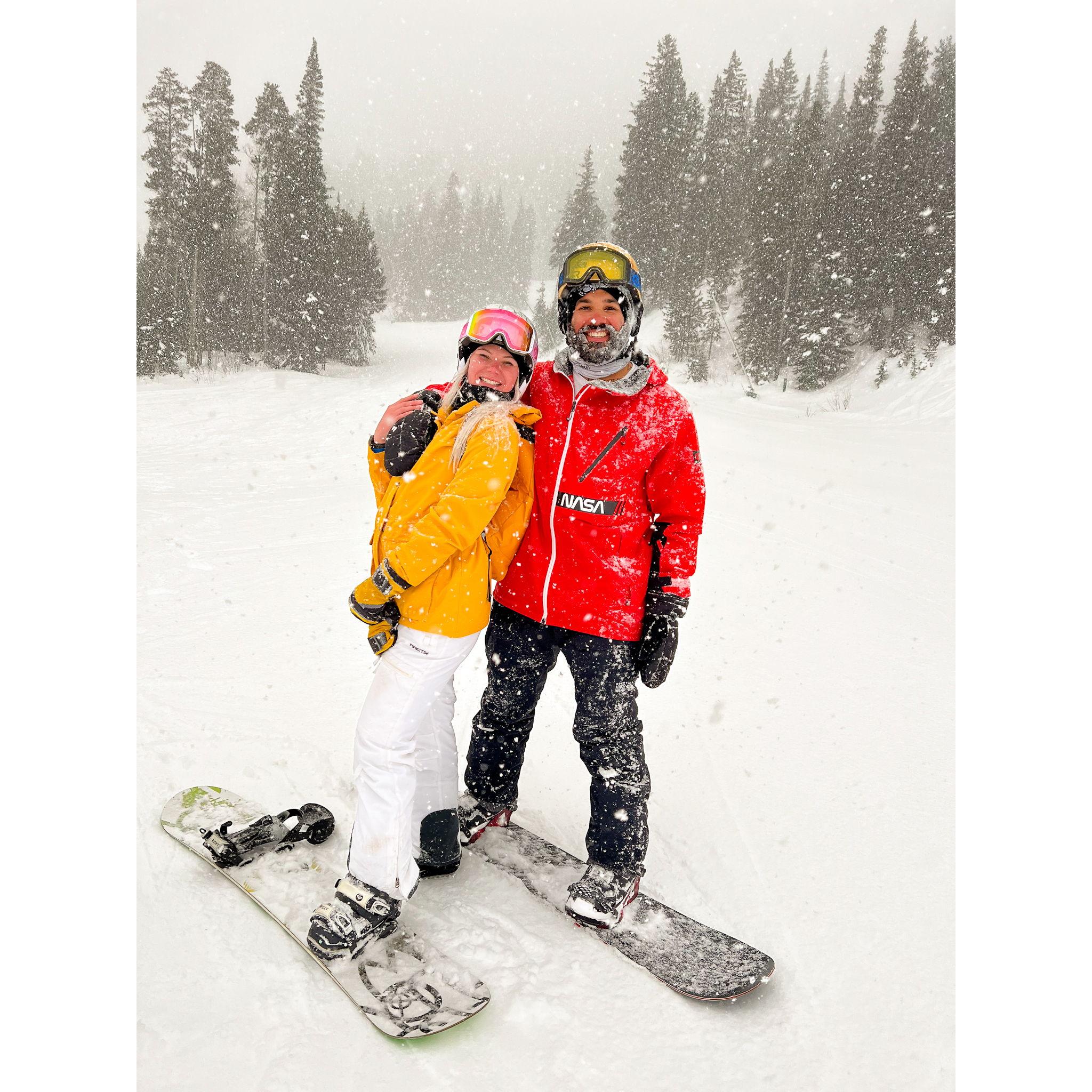 Snowboarding at Beaver Creek, CO