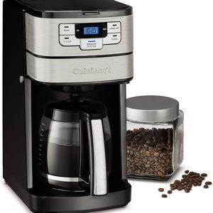 Cuisinart Automatic Grind & Brew 12-Cup Coffee Maker with Blade Grinder, Programmable Coffee Machine Glass Carafe with 1-4 Cup Setting, Brew Pause, Grind-Off Option, DGB-400NAS, Black/Stainless Steel