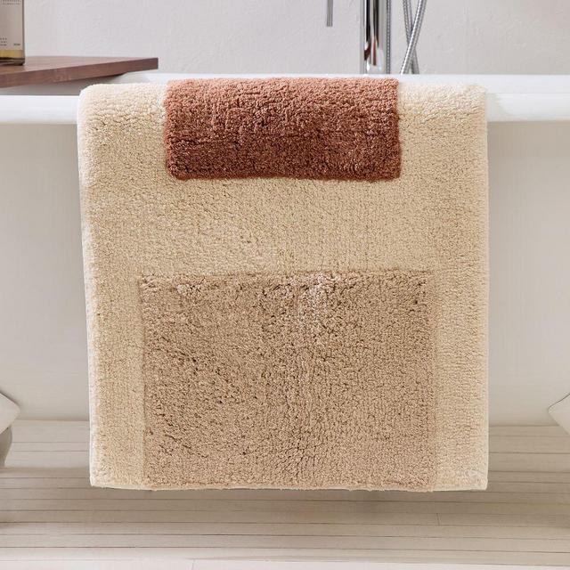 Soft Blocks Bath Mat, 20x34, Baked Clay