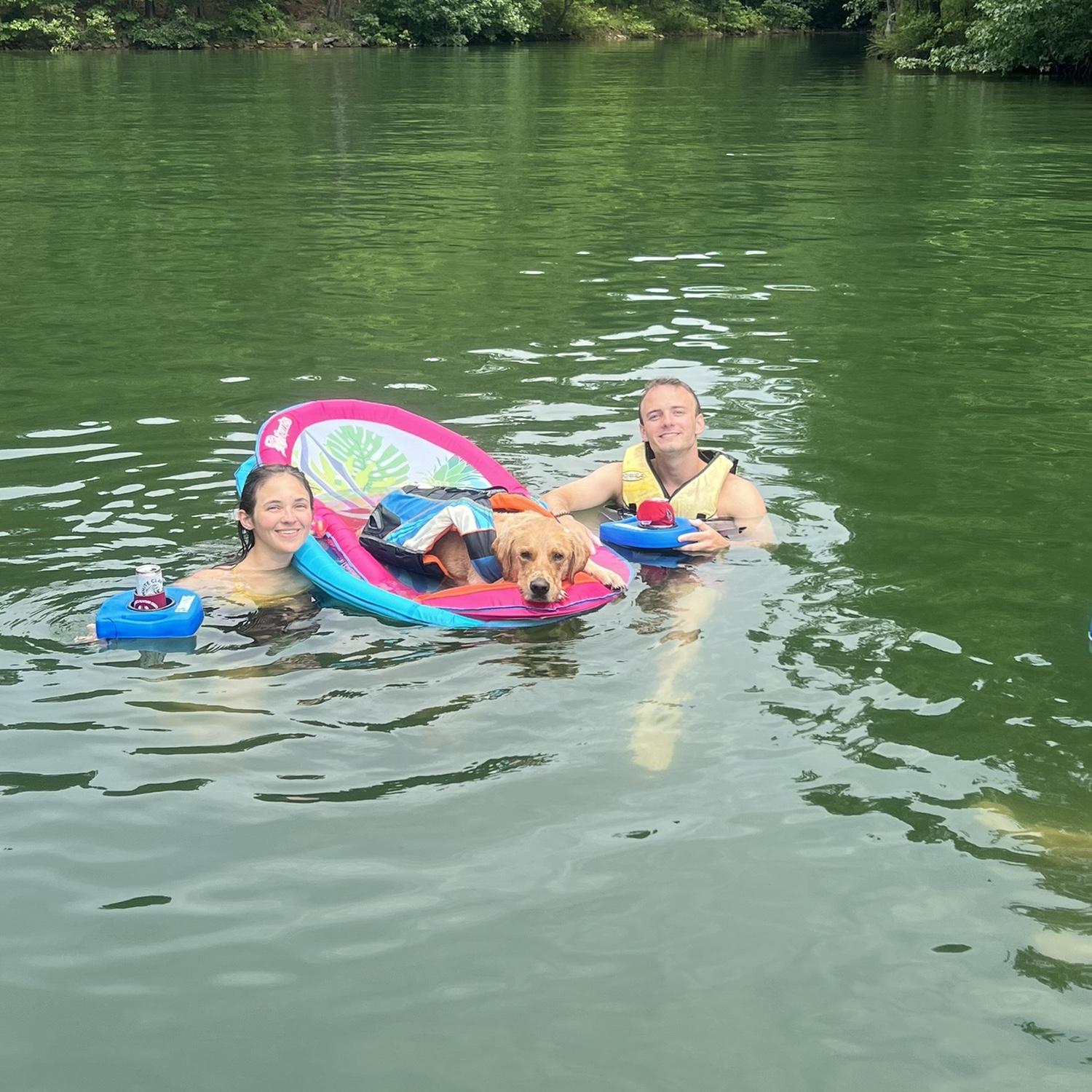 lake days with Gibby