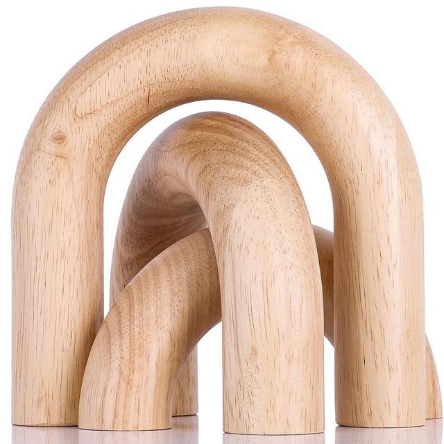 XMGZQ Wood Arch Decorative Objects Coffee Table Decor Items,Neutral Home Decor for Shelves,Small Shelf Decor Aesthetic,Modern Bookshelf Decor,Entryway,Home Decorations for Room Wooden Arch