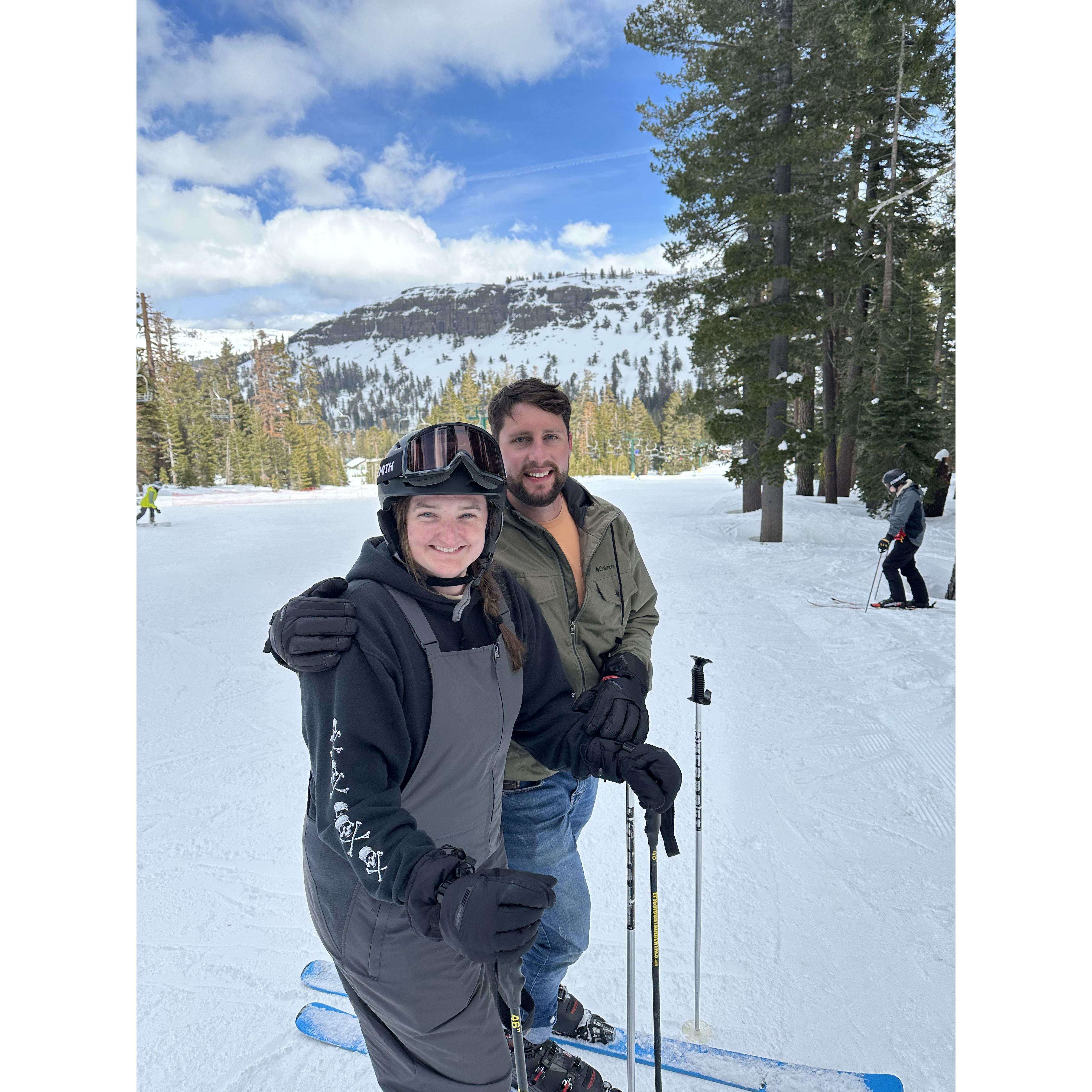 Ashley's first ski trip