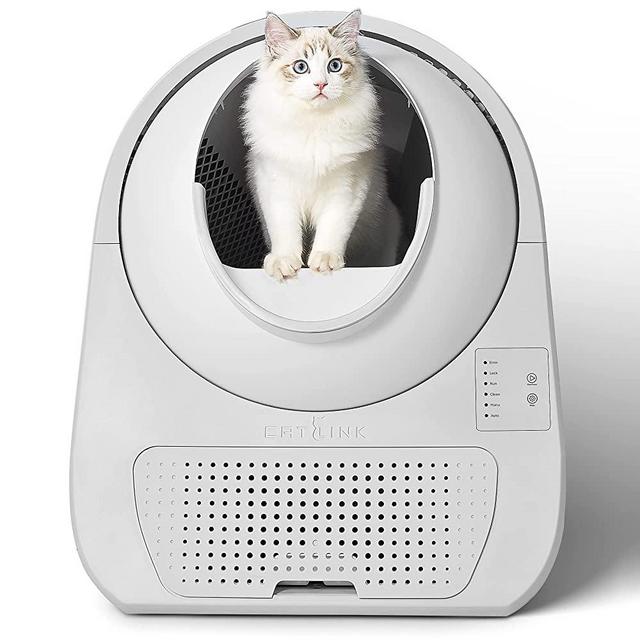 Catlink Self-Cleaning Cat Litter Box, One-Click Scoop, Double Odor Removal, Extra Large Automatic Cat Litter Box, Scoop-Free Covered Cat Robot Litter Box for Cat (Version Young)