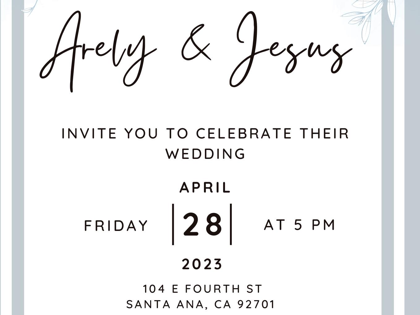 The Wedding Website of Arely Cardoso and Jesus Yanez