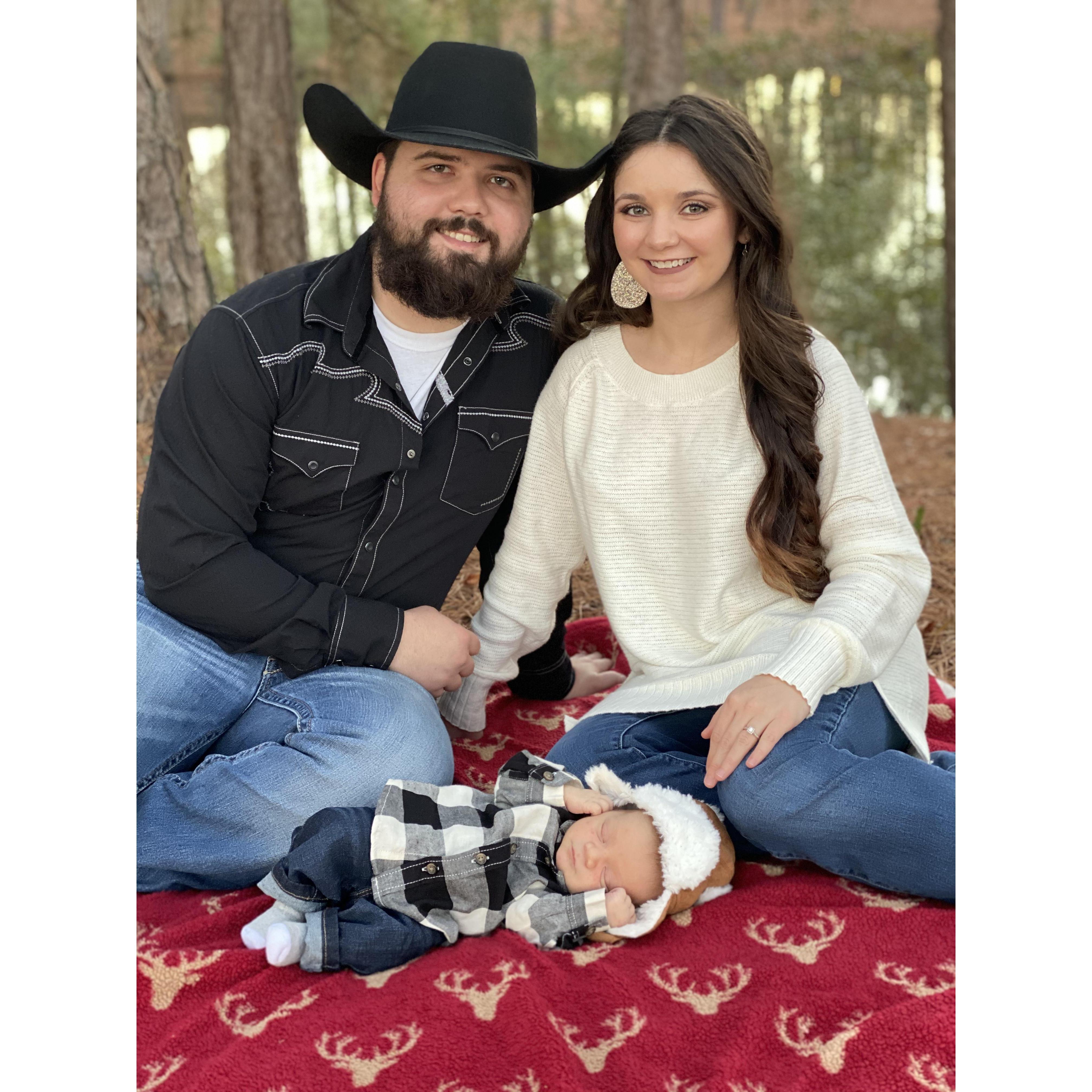 OUR FIRST FAMILY PHOTO, WHICH WAS ALSO OUR FIRST FAMILY CHRISTMAS PHOTO