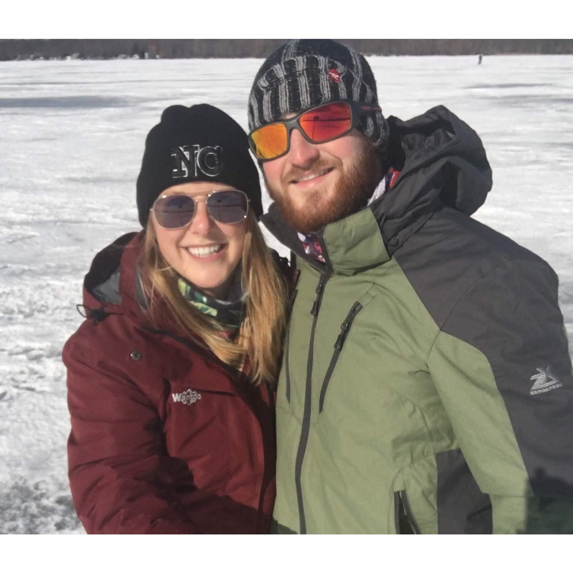 Walking across Eel Bay in upstate New York (February 2019)