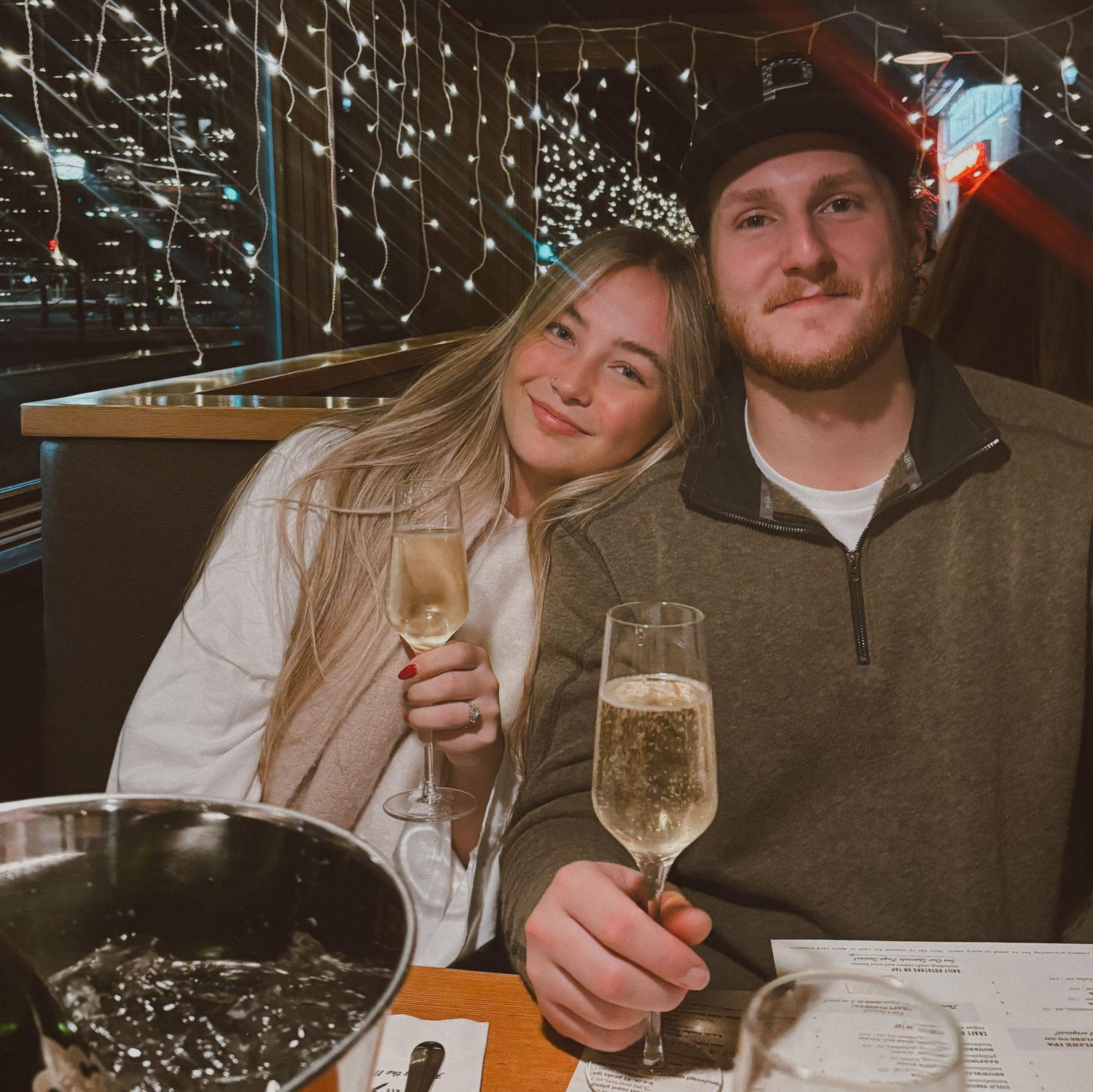 Our engagement dinner at Montana Ale Works in Bozeman Montana! 01.04.2026