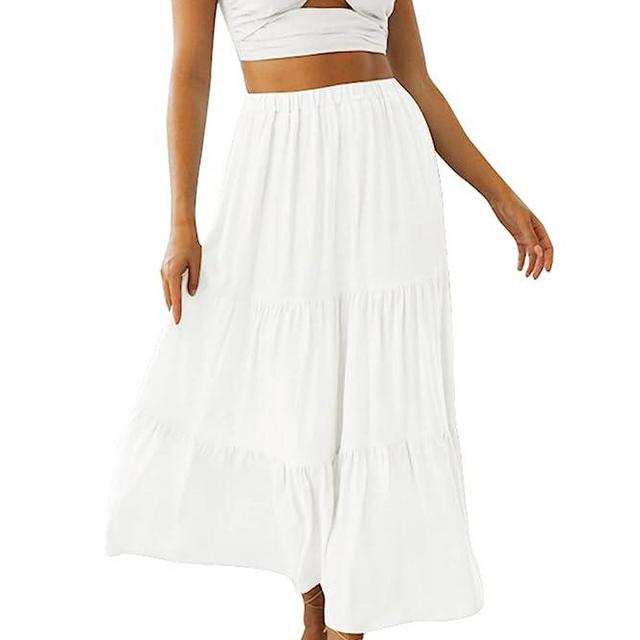  Floerns Women's 2 Piece Outfit Bandeau Crop Tube Top