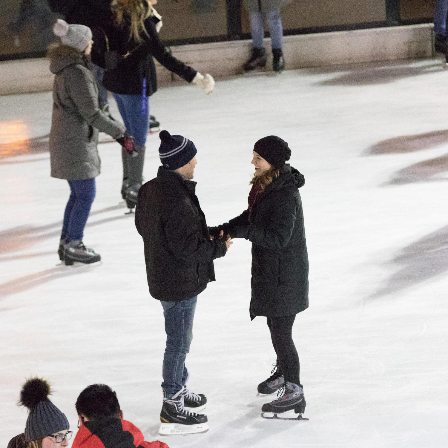 Brian leading up the proposal, and Mary, just laughing (per usual), not thinking anything of it.