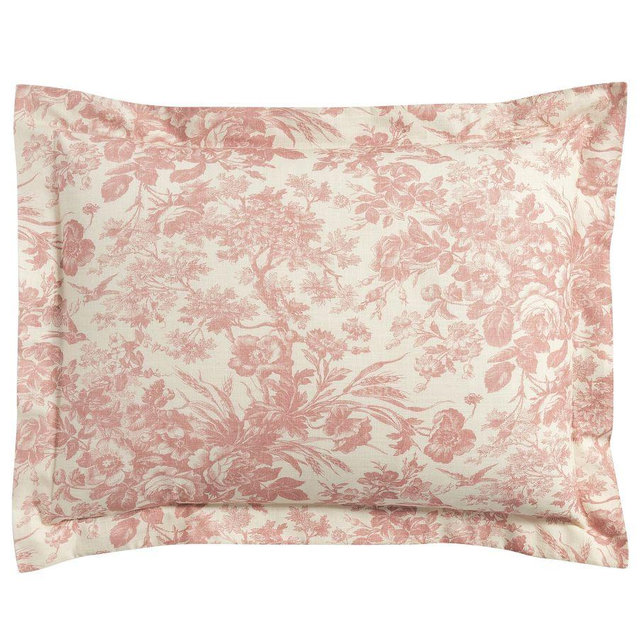 Sorrel Toile Sham, Rosewood, Standard, Set of 2