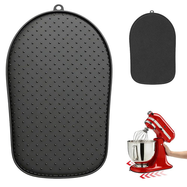 Mixer Slider Mat for KitchenAid 4.5-5 Qt Tilt Head Stand Mixer, Silicone Sliding Mat for KitchenAid Mixer, KitchenAid Mixer Slider, Waterproof & Non-Slip, Effective Move and Countertop Protection