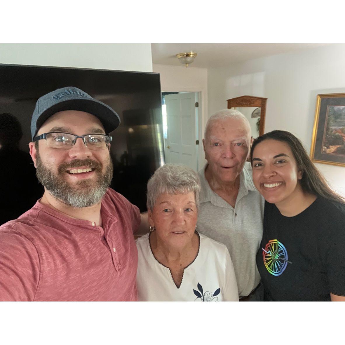 Quality time with Grandpa and Bev ♡