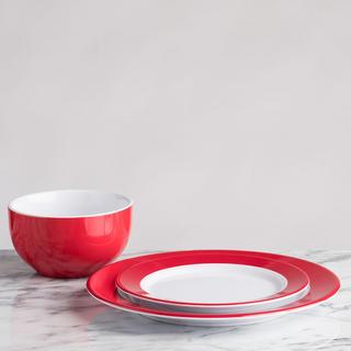 Bistro BPA Free Melamine 12-Piece Dinnerware Set, Service for 4