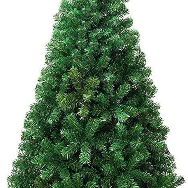 Goplus 6FT Artificial Christmas Tree Xmas Pine Tree with Solid Metal Legs Perfect for Indoor and Outdoor Holiday Decoration
