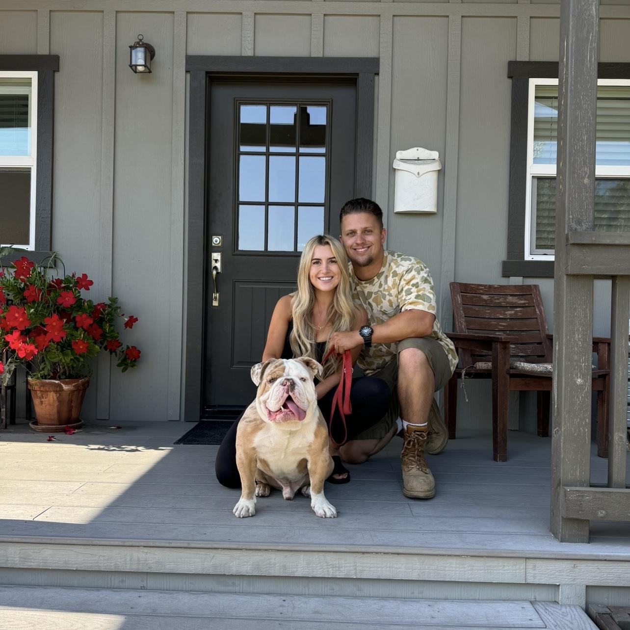 Our first family photo with Bruce!