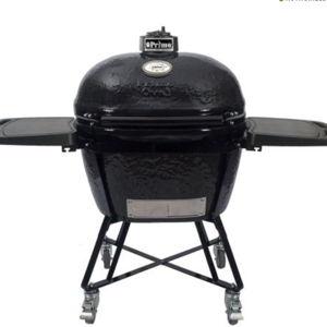 Primo All-In-One Oval XL 400 Charcoal Ceramic Kamado Grill - PGCXLC | BBQGrills.com