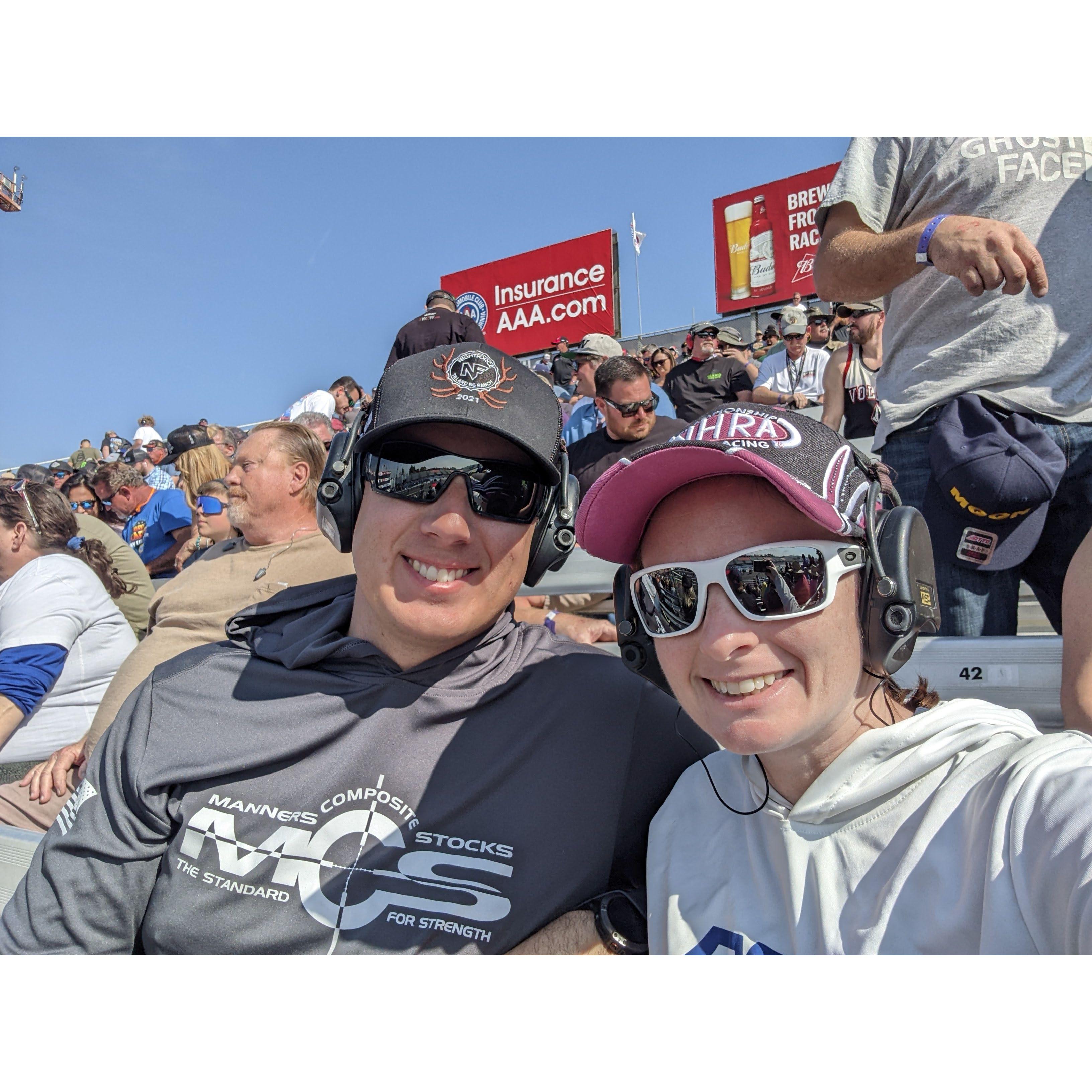 This was my first experience with NHRA Drag Racing! So crazy! So loud! So fun!