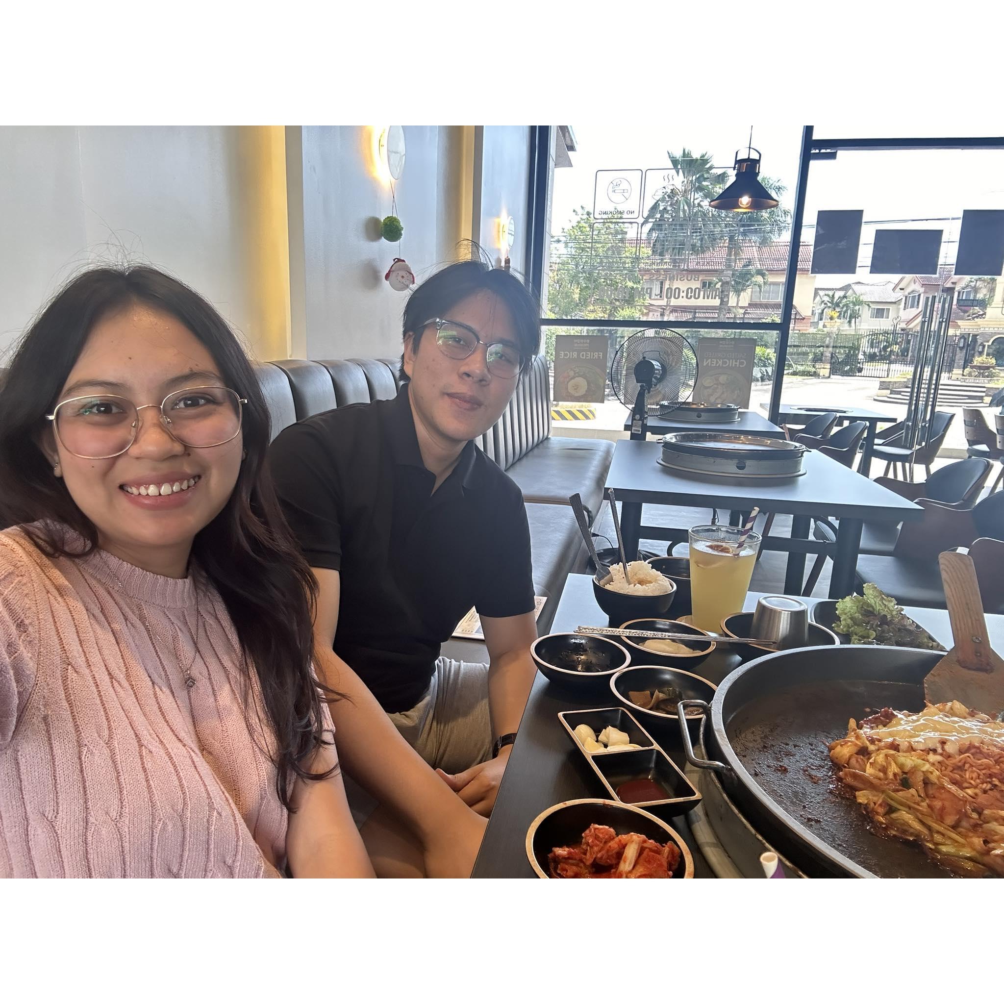 Eat out after Marriage Planner Contract