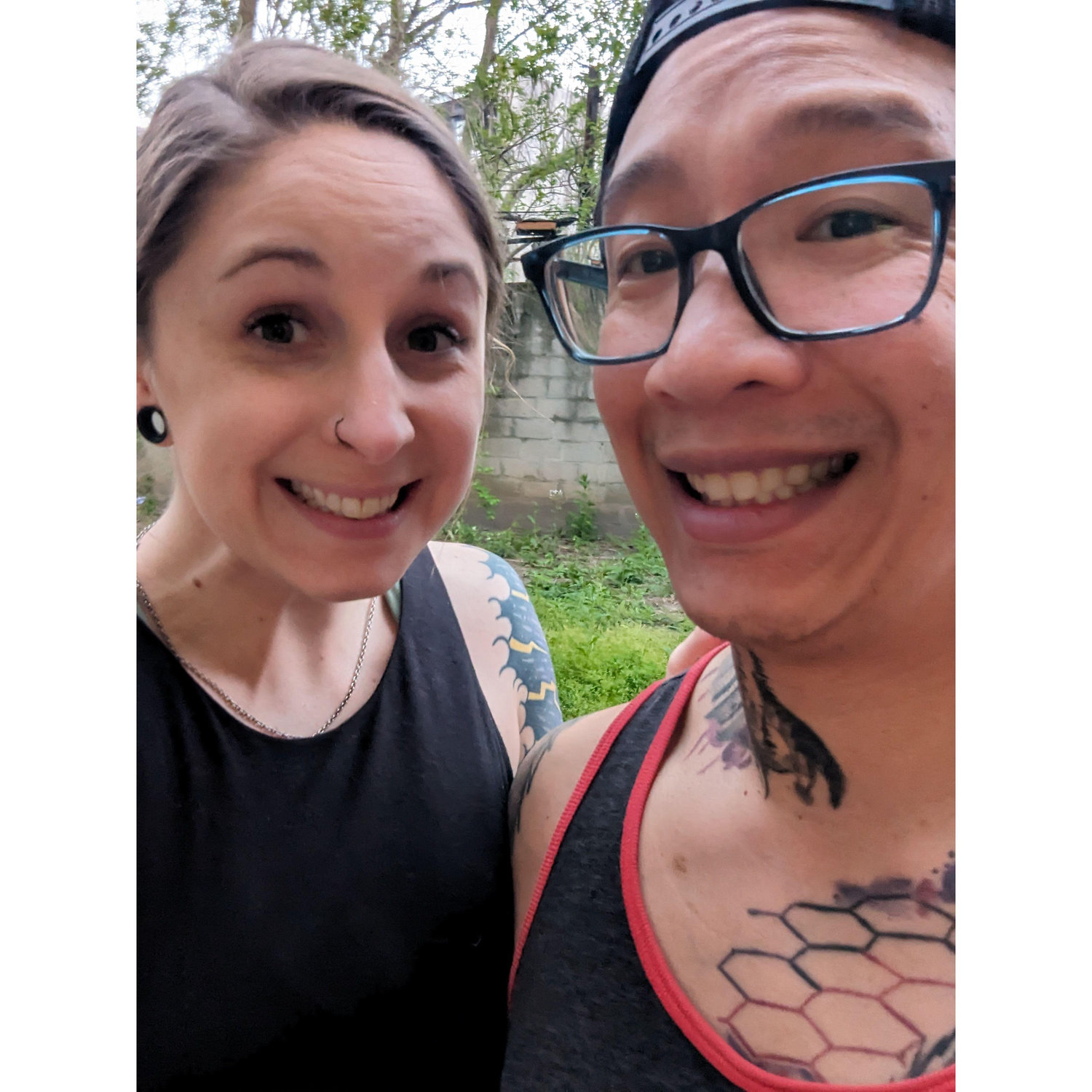 Look as happy as possible, April 2024