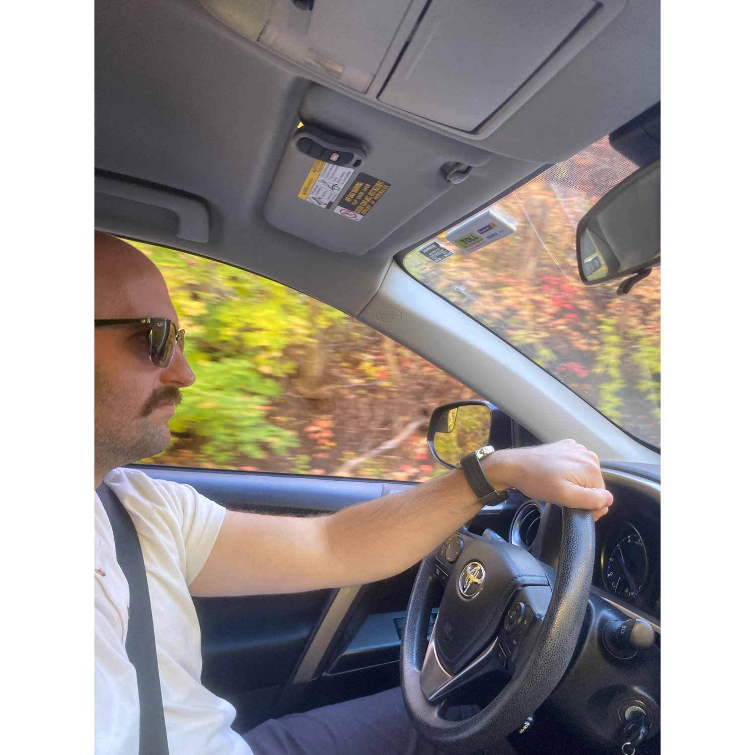 Cruising through the fall colors.