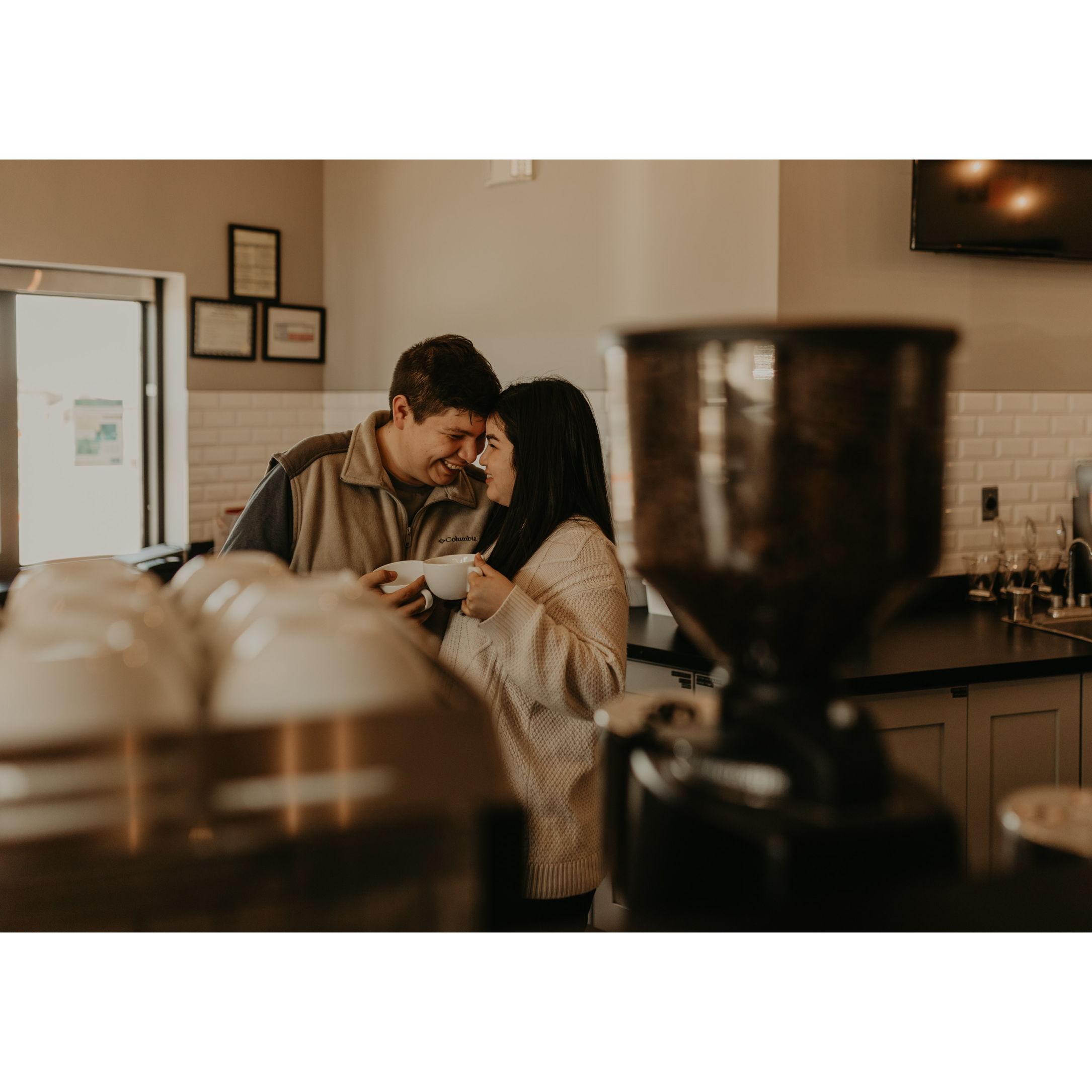 Our first photoshoot which Miguel used strategically to plan our engagement 2 years later.