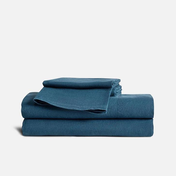 Washed European Linen Core Sheet Set