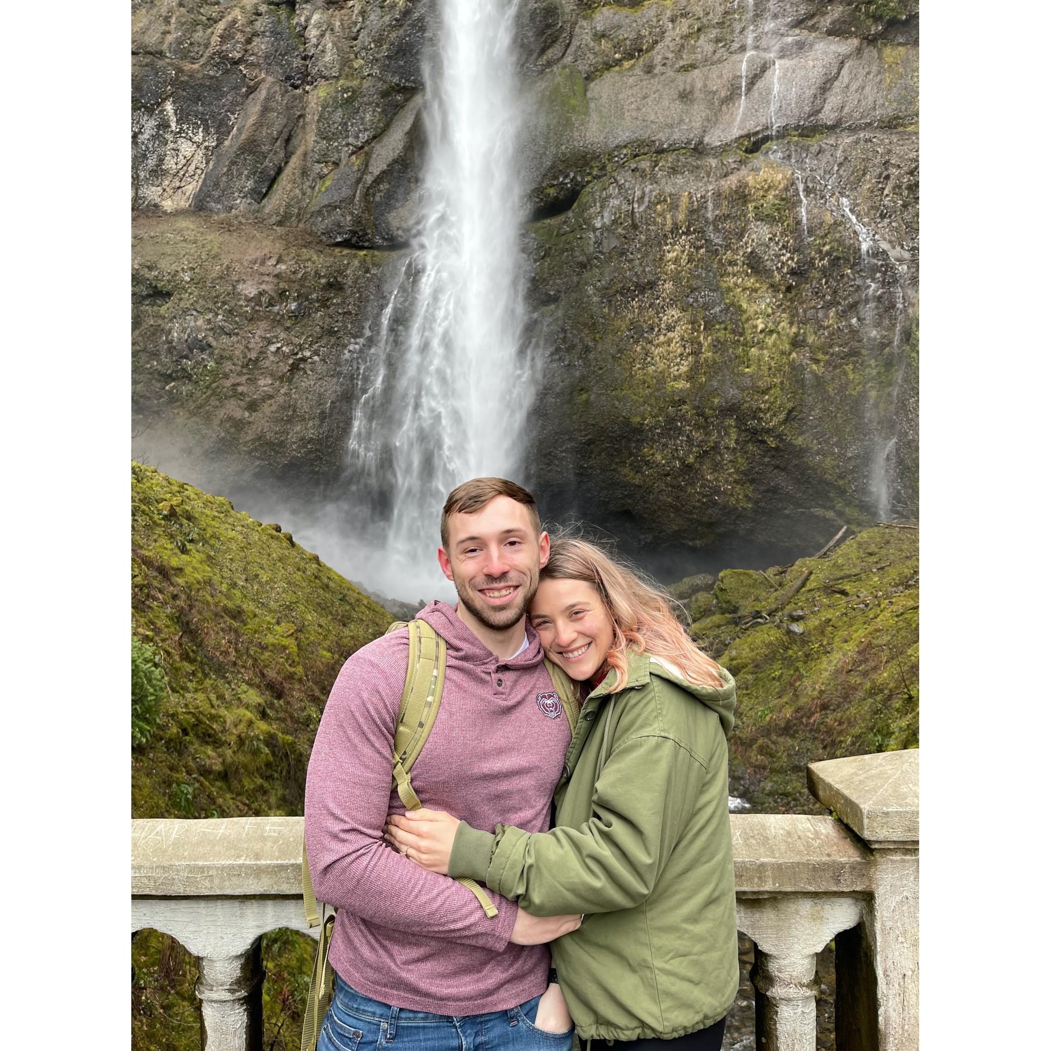 Minutes after I said "yes"!