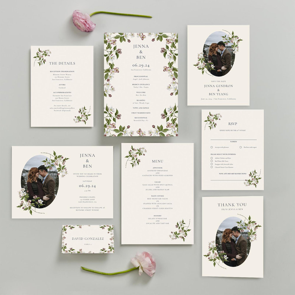 Malyly Photo | Linen | Zola Wedding Invitations