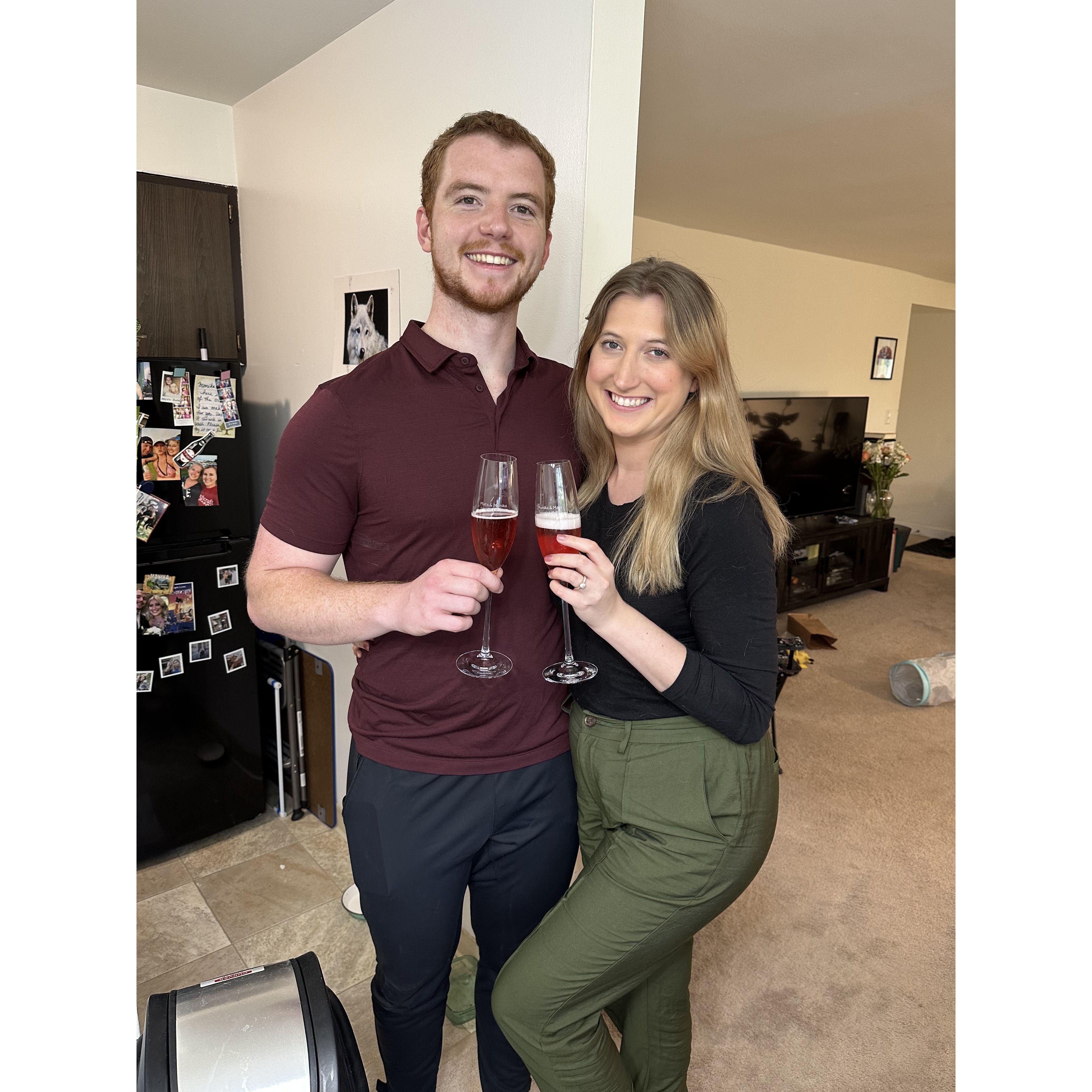 Celebrating our engagement!