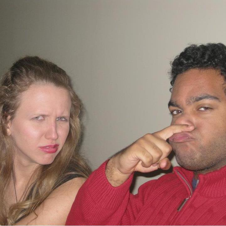 our first photo together at our group's first friendsgiving - 2011