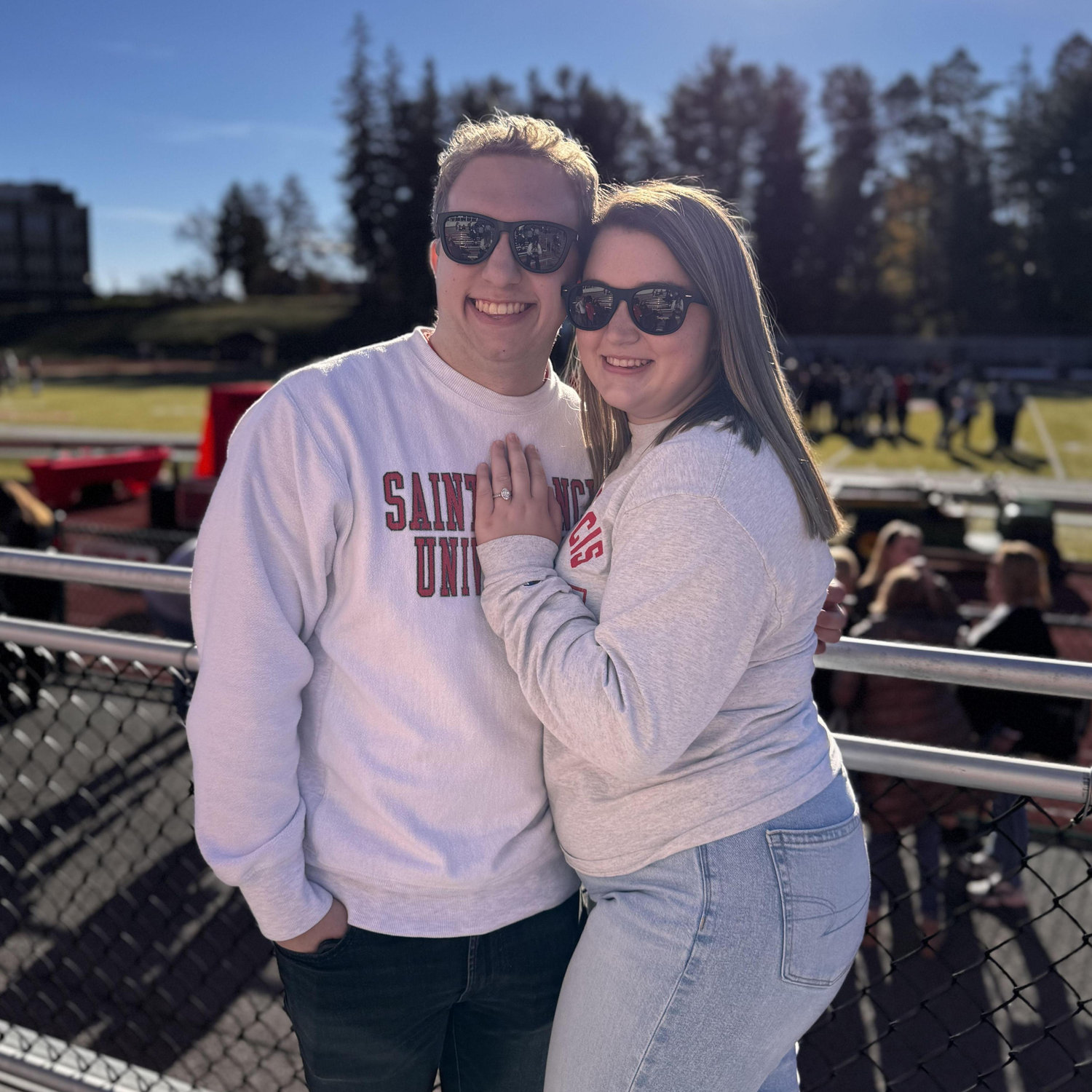 Visiting SFU for a football game and to cheer on the band!