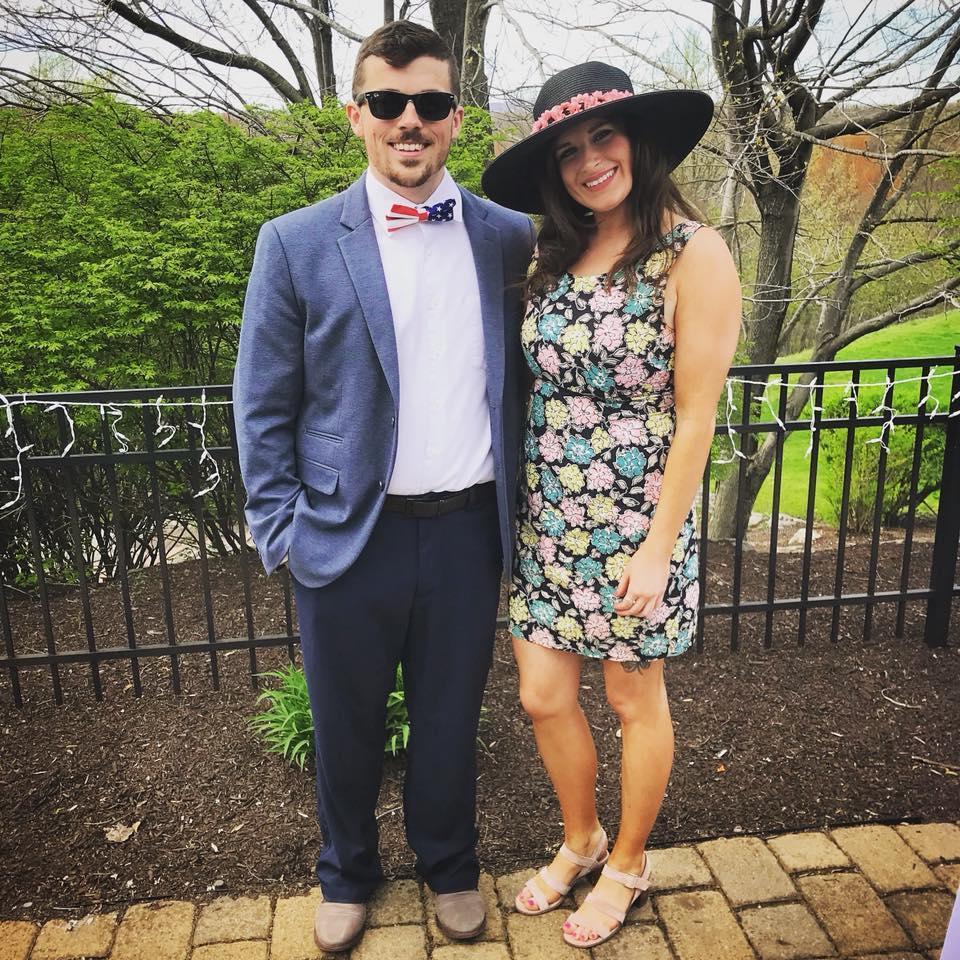 Us getting fancied up for a Kentucky Derby Event.